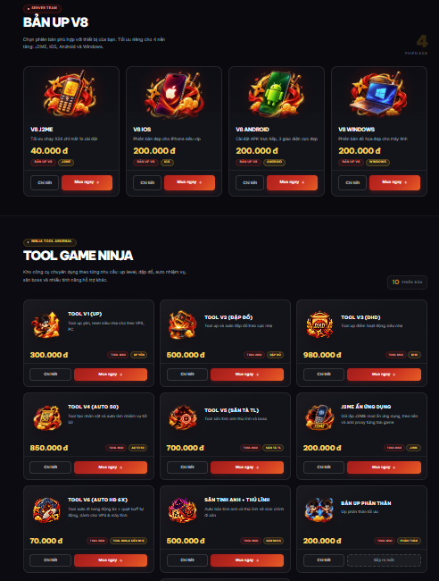 Nubagame.com trang web bán phiên bản hack mod và free