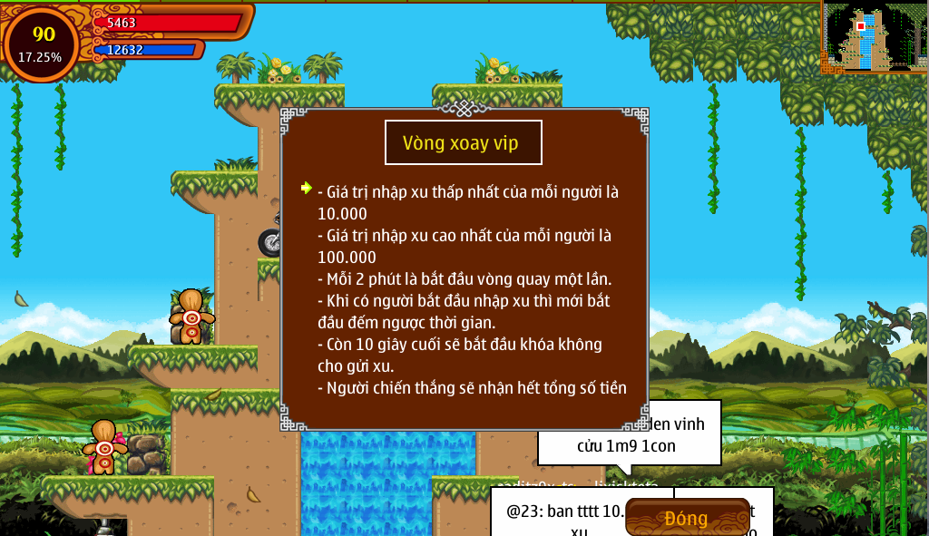 Luật chơi vxmm thường