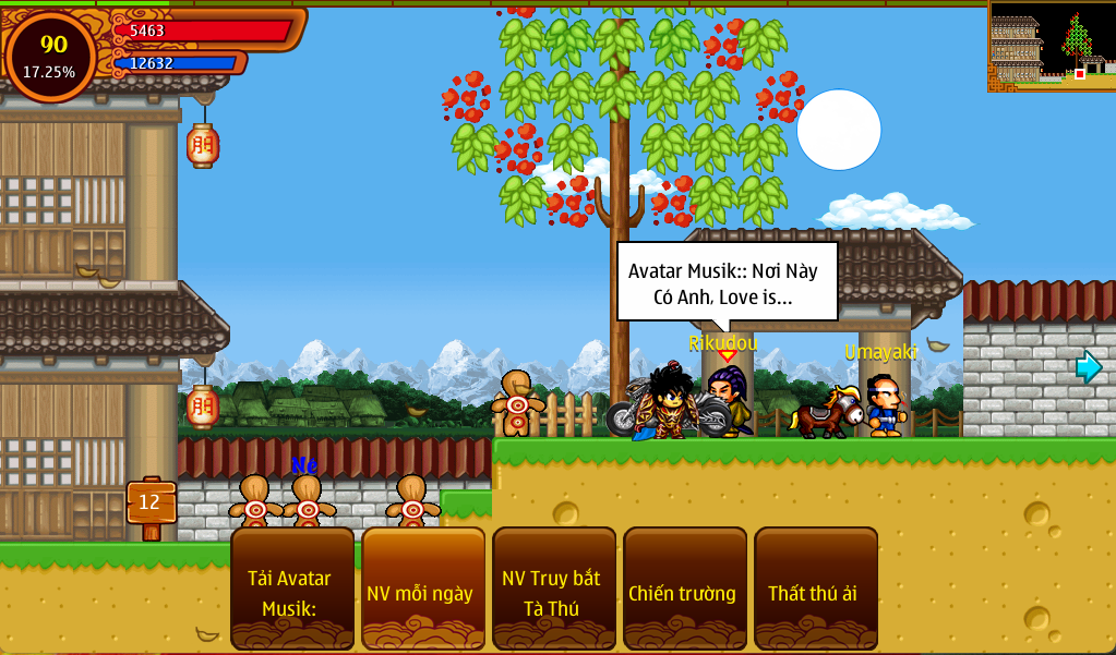 Hệ thống Nhiệm Vụ Phụ Tuyến trong Ninja School Online giúp người chơi tăng EXP nhanh chóng.