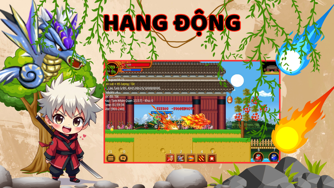 Trong game Ninja School Online, Hang Động NSO là một tính năng cực kỳ hấp dẫn, giúp người chơi nhận được rất nhiều phần thưởng giá trị và tích lũy kinh nghiệm nhanh chóng.