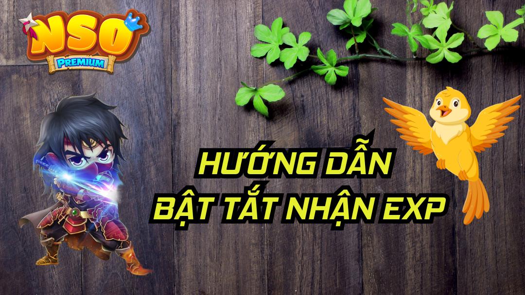 Nay admin đã cập nhật tính năng đó tại trường Okaza , anh em chỉ việc đến tìm NPC Ameji và bật/tắt Exp tùy ý nhé