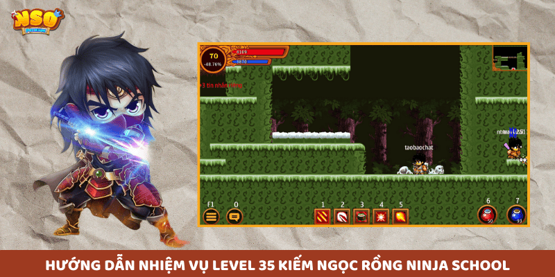 Khi đạt đến cấp độ 35 trong game Ninja School Online, người chơi sẽ mở khóa một nhiệm vụ thú vị mang tên "Tìm kiếm ngọc rồng"