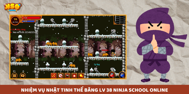 Nhiệm vụ Nhặt Tinh Thể Tuyết – Bước Ngoặt Ở Level 38 Trong Ninja School Online Bạn đã sẵn sàng đối mặt thử thách tại cấp 38 chưa?