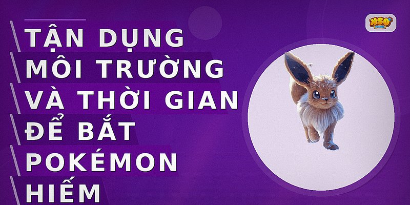 Tận dụng môi trường và thời gian để bắt Pokémon hiếm